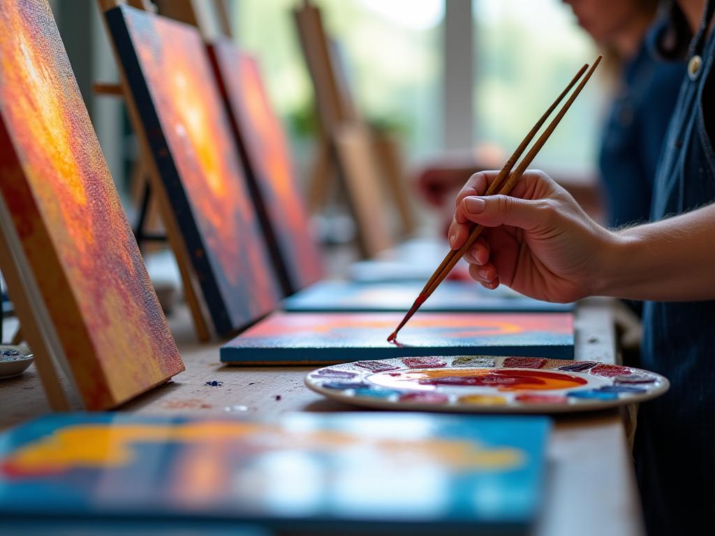 Workshop de pintura a óleo e acrílico